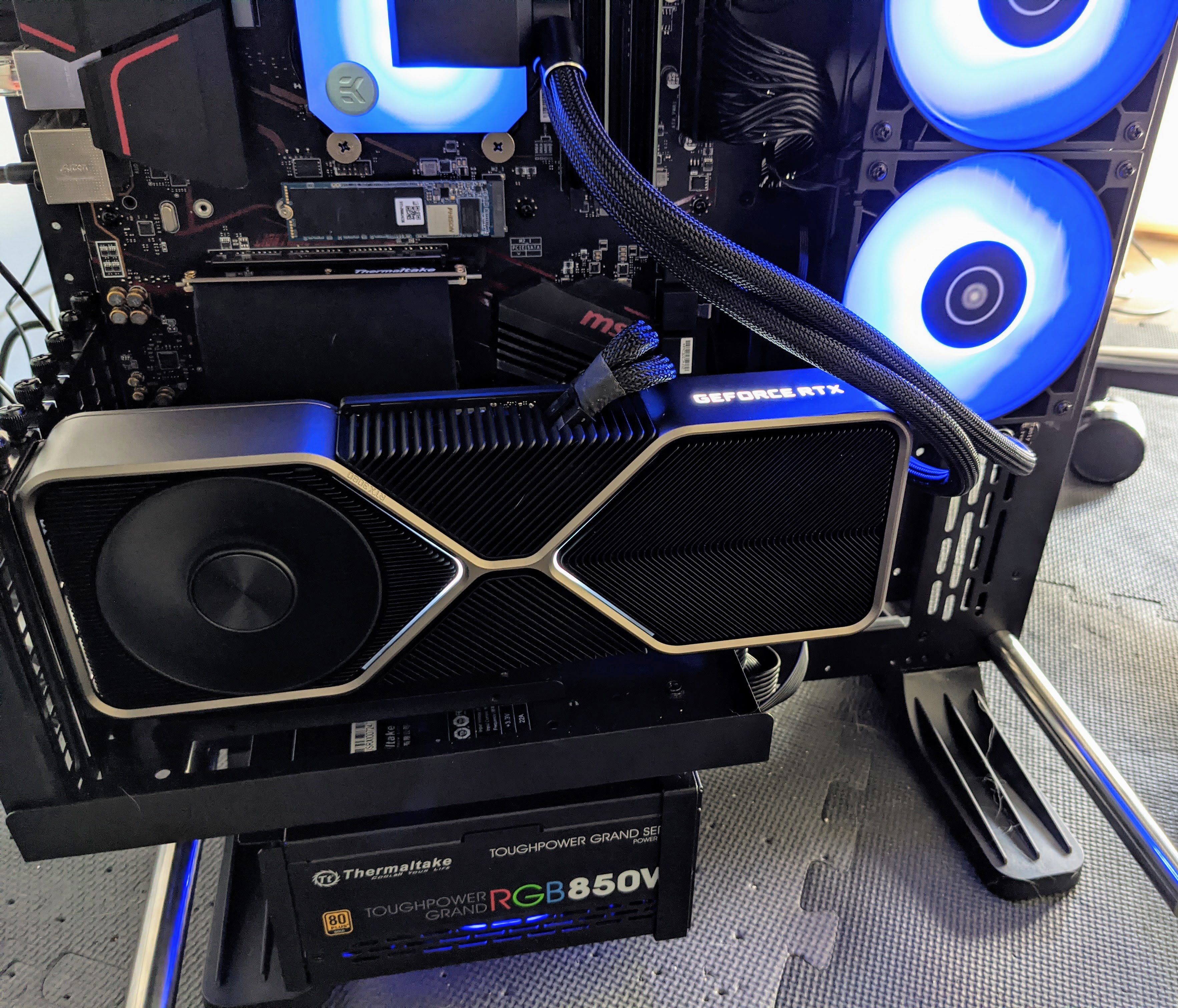 Nvidia RTX 3080 GPU in a custom built PC