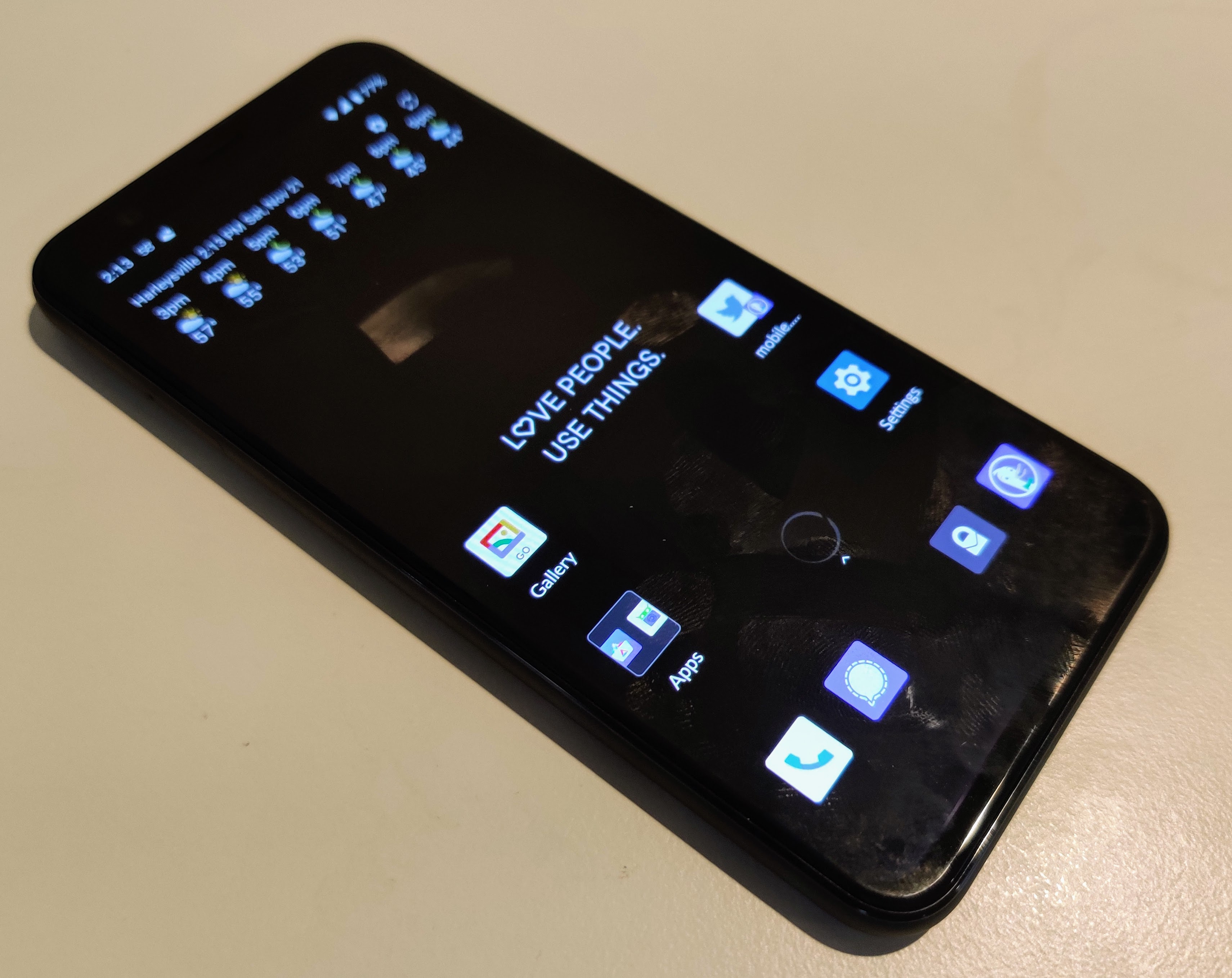 Pixel 4 with CalyxOS
